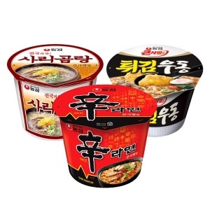 농심 큰컵 12컵 튀김우동4컵+사리곰탕4컵+신라면4컵
