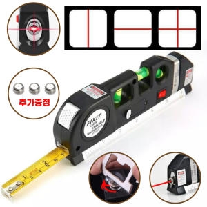 더존 다기능 레이져 레벨 수평 수직 십자선 표시줄자 KP-220612