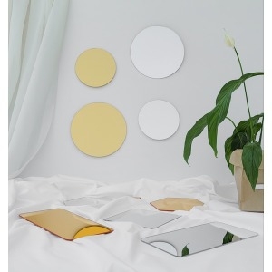 접착 원형 핸드폰 벽에 붙이는 아크릴 미니 거울 4