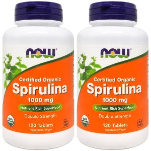 나우푸드 유기농 스피루리나 1000mg 120캡슐