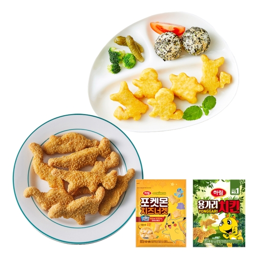 하림  포켓몬치즈너겟420g+용가리치킨300g+치킨너겟300g