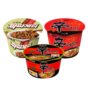 농심  무파마4개 + 올리브 짜파게티4개 + 신라면블랙4개