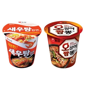 농심  새우탕컵12개 + 오징어짬뽕컵12개