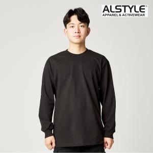 트리플에이 남녀공용 긴팔 무지 티셔츠_1304