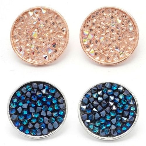 `cagemall`  블링블링 눈꽃 서클 오스트리아스톤 귀걸이W134D32