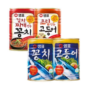 샘표식품  고등어 400g x 4캔+꽁치 400g x 4개
