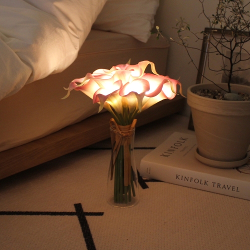 비아케이스튜디오  핑크 카라 부케 LED 무드등