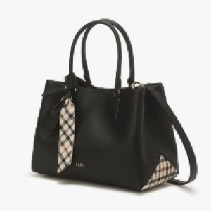 닥스 체크배색 가죽 토트백_DCBA2F122BK