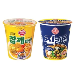 오뚜기 소컵 참깨라면x12컵+진라면 순한맛x12컵