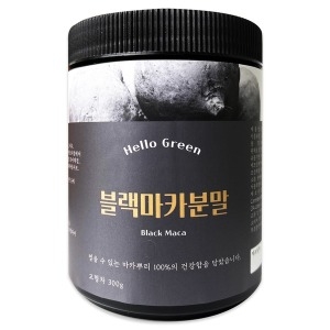 헬로우 100 페루산 블랙 마카 분말 300g 통