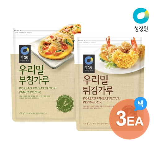 대상 청정원 우리밀 튀김가루 450g [3개]