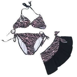 크로스코리아 콜럼버스 여성 비키니 모노키니 비치웨어 수영복 3피스 OE-C8309