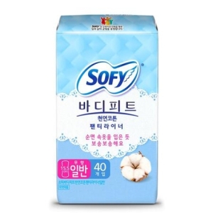 쏘피 바디피트 천연코튼 라이너 일반 40개x 8팩