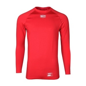 ZETT 제트 야구 긴팔 라운드 언더셔츠 BOK-342 빨강 ZT21BBIN003 V2206