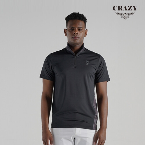 크레이지 어페럴 남성 골프 반팔티셔츠 CZM-TS2209BK