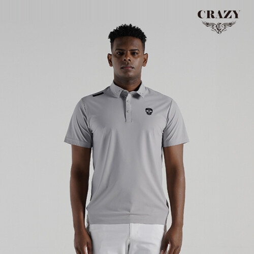 크레이지 어페럴 남성 골프 반팔티셔츠 CZM-TS2207GY