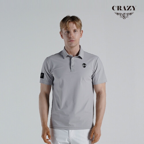 크레이지 어페럴 남성 골프 반팔티셔츠 CZM-TS2204GY