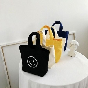 스마일 미니 캔버스 에코백 토트백 가방 DD 11888 WA639CD
