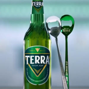 테라 숟가락 병따개 스푸너 오프너 수저 그린 하이트진로