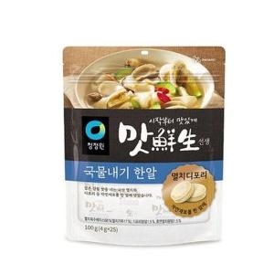 청정원 맛선생 멸치디포리 국물내기한알 100g(4gx25입)