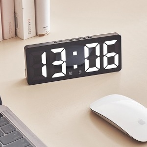 모던홀릭  미니 LED 디지털 탁상 무소음 알람시계