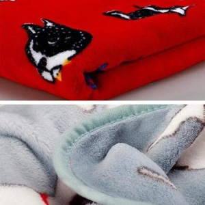 에이케이마켓 북유럽패턴 밍크 무릎담요 강아지