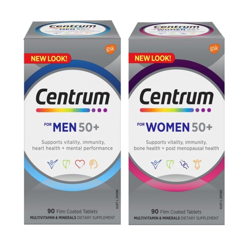 센트룸 실버 맨 50+ 90정 + 실버 우먼 50+ 90정 세트