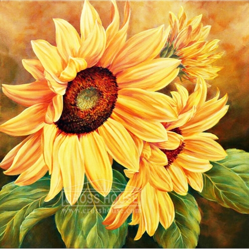 보석십자수 3D황금빛해바라기 원형큐빅 BL3D-1002