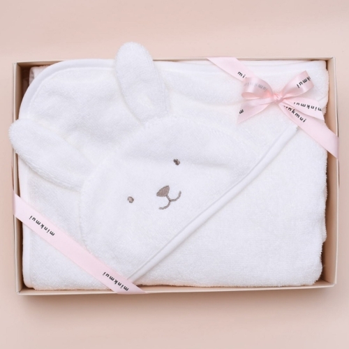 밍크뮤 HP CR 모달루루목욕타올 32W70-AHA-01 출산준비 출산용품 출산선물 목욕타올 목욕가운 아기가운