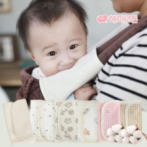 해피코튼  오가닉 아기띠 침받이