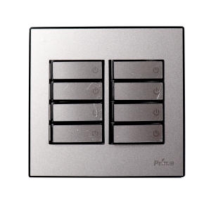 프라임  스위치 8구스위치 2개연용 실버 인테리어