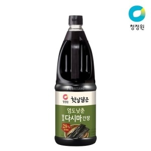 청정원 햇살담은 염도낮춘 발효 다시마간장 1.7L