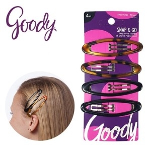 Goody 구디 이지 클래식 똑딱핀 4P 타입랜덤 헤어핀 W8E4933