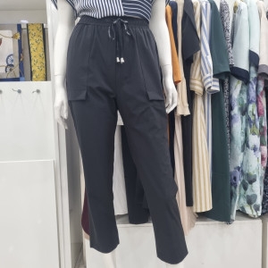 조이너스 허리 고무줄 밴딩 와이드 통 여름 팬츠 여성바지jacf8wpl0500