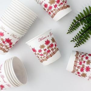 라온  6.5온스 샤이닝홈 일회용 종이컵 꽃인쇄