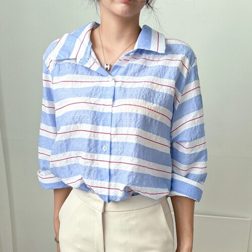 아이우먼 스르라이프코튼남방 BSK108M206 빅사이즈