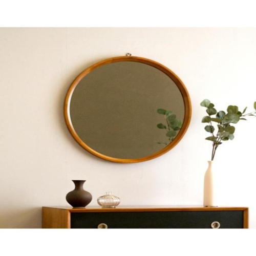 장미맨숀  마르틴 원목 원형 거울