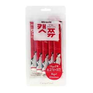 세일펫 미라클 캣쮸 소고기&치킨 65g (13g x 5p)