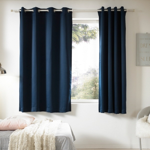 알뜨리 암막 방한 커튼 네이비250 현관 거실커튼 방풍 커텐