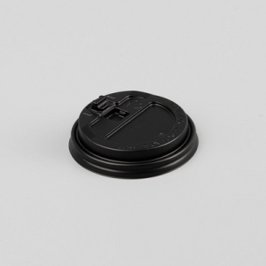 테이크아웃 10 13온스 개폐형 종이컵 뚜껑 블랙 100개