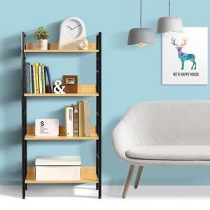 책장선반 4단 철재 거실 벽책장 전면 틈새 서재 슬림