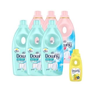 다우니 실내건조 프레시클린 1L 3개 + 플로럴프레시 1L 3개