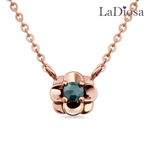 La Diosa 라디오사 14K 러프다이아 목걸이 G14D-7952NM