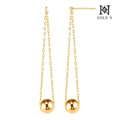 골드앤  18K 투투라인 귀걸이