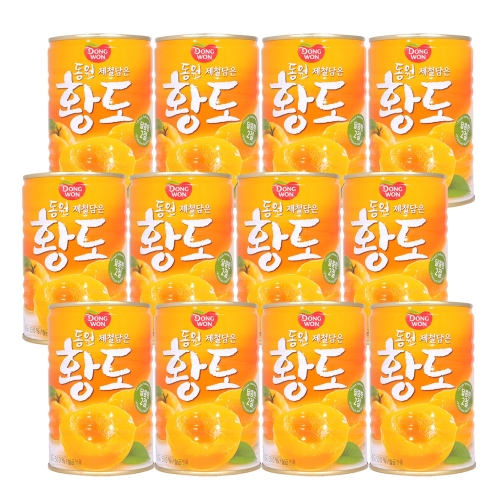 동원F&B 황도 슬라이스 400g [12개] - 에누리 가격비교