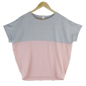 아이우먼 가오리반팔하프티 DK7170M207 빅사이즈 사이즈에서 자유로운 그녀