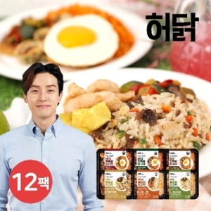 허경환허닭 허닭 닭가슴살 볶음밥 도시락 6종 12팩