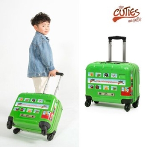 큐티앤펄스 유아캐리어 런던 스티커버스 그린