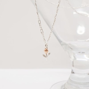 텐바이텐  아뮤엘 925 lver 장미 콤비 네크리스 AMHN2753