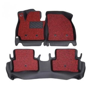 BMW  비엠더블유 민무늬 카매트 차량 깔판 코일 매트 3시리즈2006-2017프리미엄 블랙 레드 6D